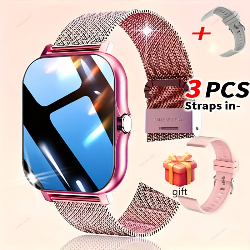 Full Touch Screen Smartwatch (for Answering/making Calls), USB Charging, Wireless Calling And Message Reminders, Email Display, Location Navigation, Remote Camera/music Player, Perfect Gift For Family And Friends, 1.83-inch TFT Large Display Screen