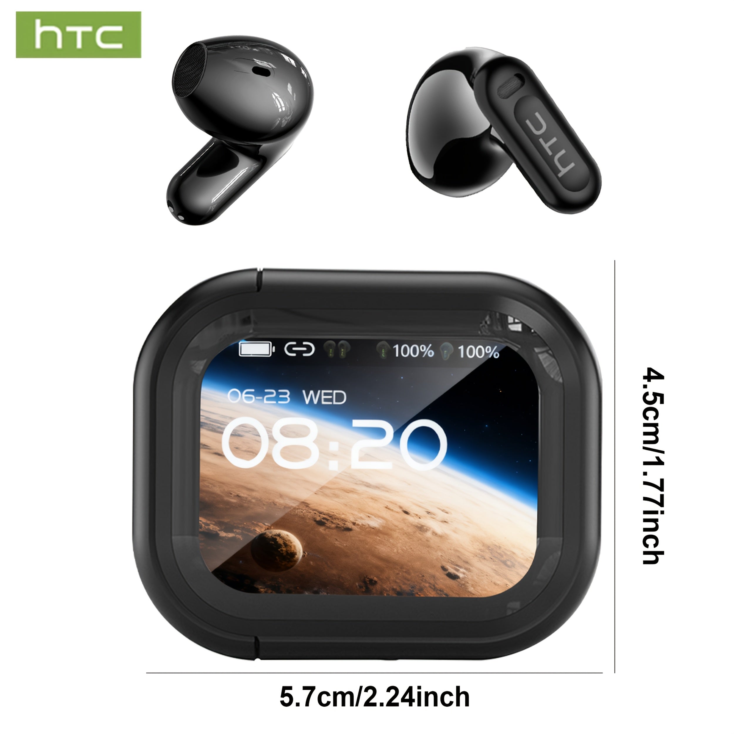 HTC NE20 AI Translation Earbuds, 136 Languages Bidirectional Real-Time Translation, True Wireless Bluetooth Earbuds, 2026 New Model, Essential for Business and Travel, Supports LDAC High-Definition Sound Quality, 30mAh Battery Capacity, 4-Hour Talk