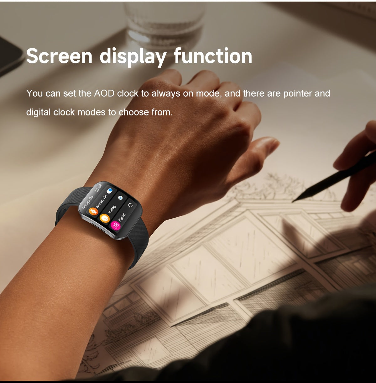 Smart Watches for Women, 1.85" Full Touch Curved Screen Smart Bracelet with Answer/Make Call, Message Reminder, Multiple Sports Modes, Camera Control/Music, Compatible with Android And Iphone, Fitness Watch for Men/Women - Friend Gift, Birthday Gift