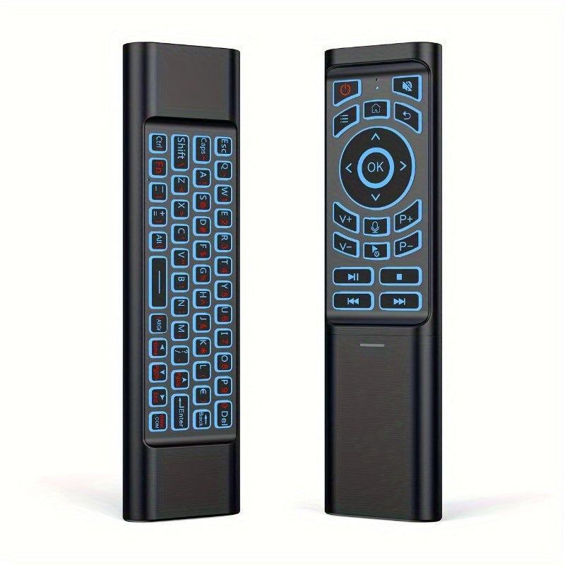 2025 Enhanced Mini M3 Tri-Mode Wireless Keyboard Remote Control Kit Featuring Wireless + 2.4G Dual Channel | Seamless Cross-Screen Multi-Device Instant Switching | Voice Command & Intelligent Learning Capability | Compatible with PC/ Android TV/ Ras