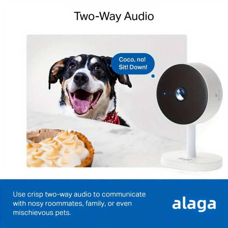[Night Vision, Motion Detection] Card-Style WiFi Security Camera, 3MP 2K HD Security Camera, 5G And 2.4G, With Two-Way Audio, Night Vision, Motion Detection, Alarm, Cloud And SD Card Storage, Compatible With Alexa And Home, Protect Your Home, Shop And Pri