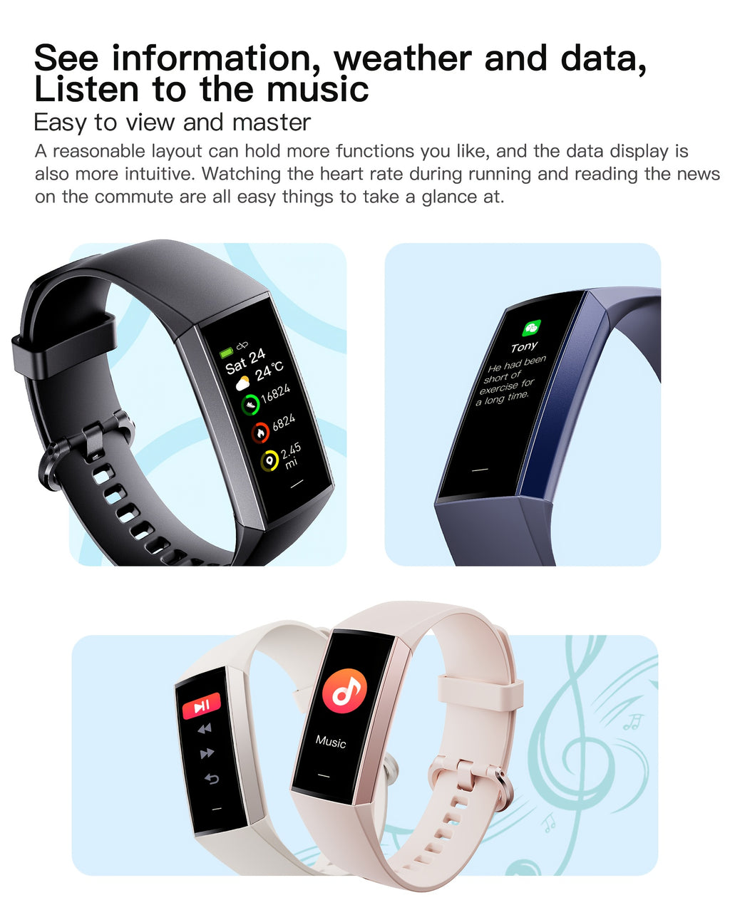 [Smart Sports Watch] 2026 New Upgraded Smart Bracelet, Sports Watch, 1.1-Inch AMOLED Touch Screen Sports Watch, Ultra-Thin Body, 14-Day Long Battery Life, 25 Fitness Modes, Sleep Tracking, Weather Forecast, Music Control, Stopwatch, Alarm Clock Reminder