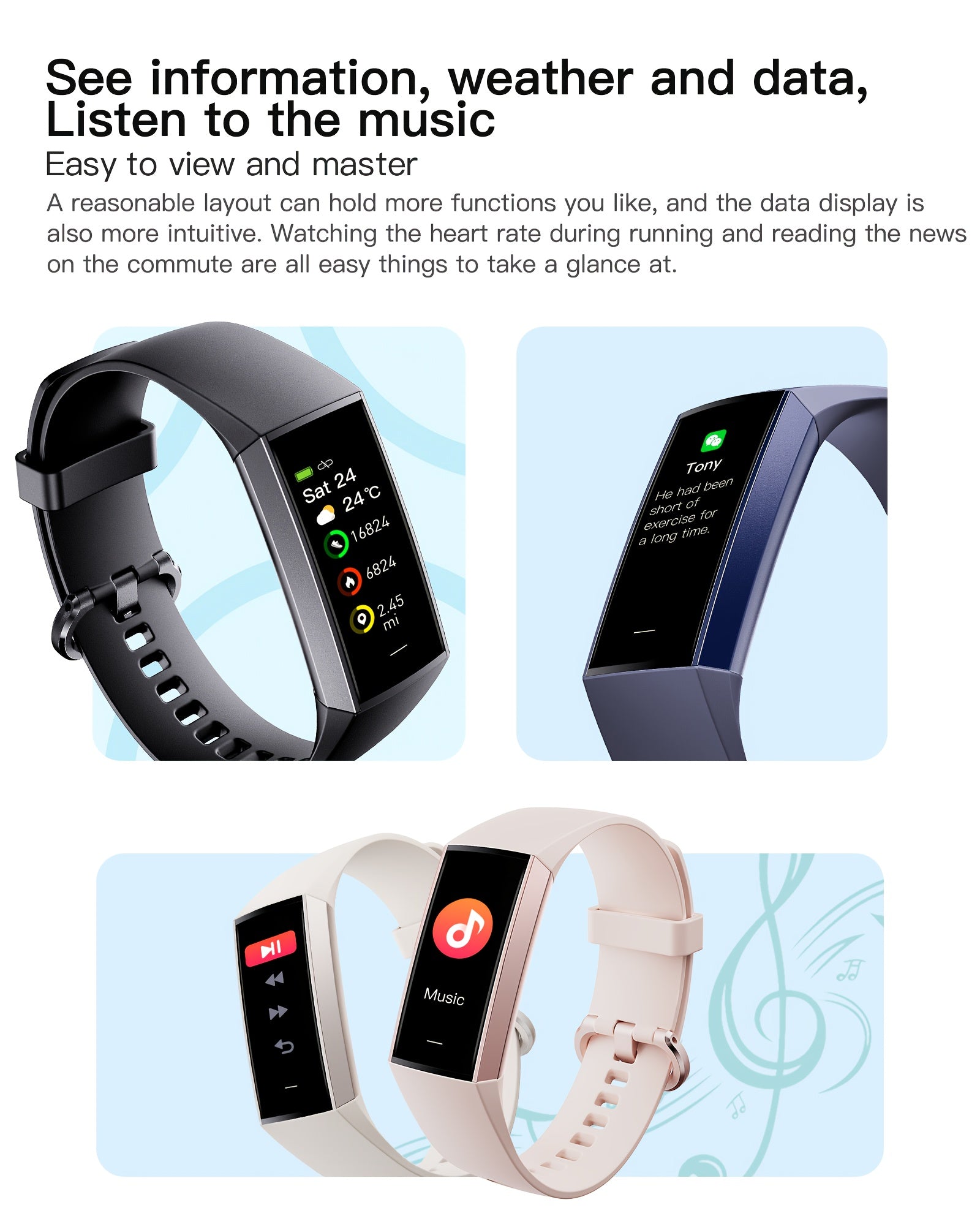 [Smart Sports Watch] 2026 New Upgraded Smart Bracelet, Sports Watch, 1.1-Inch AMOLED Touch Screen Sports Watch, Ultra-Thin Body, 14-Day Long Battery Life, 25 Fitness Modes, Sleep Tracking, Weather Forecast, Music Control, Stopwatch, Alarm Clock Reminder