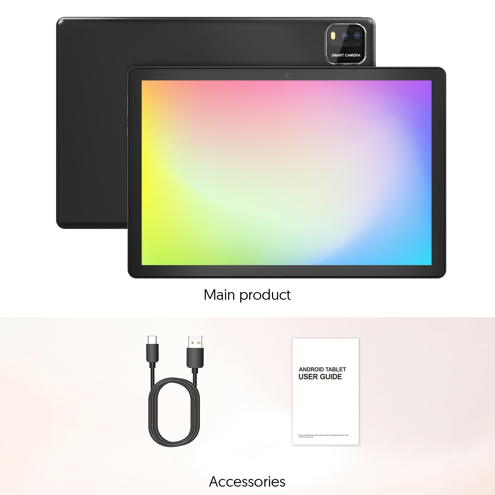 [Android 15 Tablet] Tablet Android 15 Tablets With 64GB ROM+12(3+9)GB RAM, 1TB Expand 2in 1 10 Inch Tablet With Optional Keyboard, Mouse, Case, Stylus, Pen, Powerful Quad-Core, WiFi, 6000mAh, 2MP+8MP Dual Camera, 1280 * 800 FHD IPS Screen, Three Optional