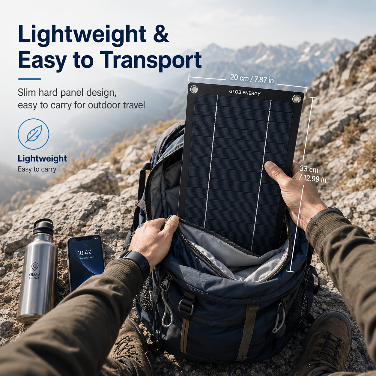 Portable Solar Charging Kit With 100A Controller Foldable Design USB Direct Charging For Outdoor Camping Travel Car RV Boat Emergency Power Supply | Solar Panel Kit | Emergency Charger