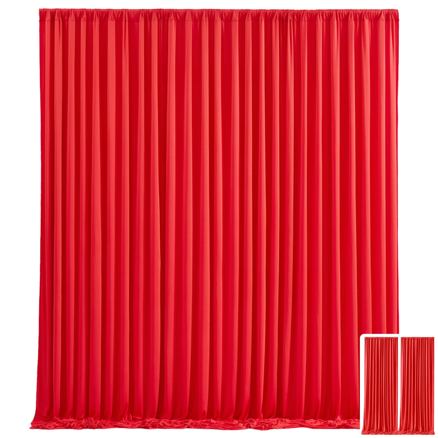 2pcs, 7.2ft*10ft Curtains Backdrop for Wedding Parties, Photo Backdrop Curtains for Wedding Decorations Birthday, Soft And Smooth, Non-transparent Party Decoration Backdrop Curtains, Suitable for Wedding, Birthday, Christening And Other Party