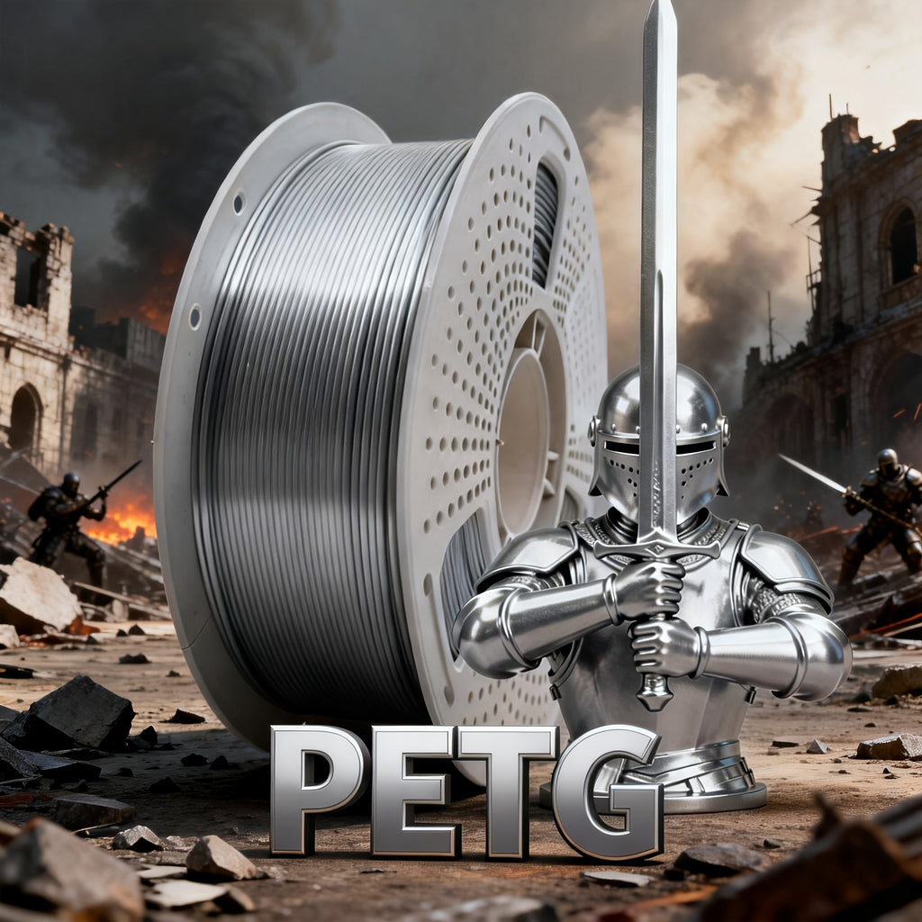 1000g3D Printer PETG Filament 1.75mm, 1kg (2.2 Pounds), Suitable for Most FDM 3D Printers, High-toughness 3D Printer Consumables, Dimensional Accuracy +/- 0.03mm, Vacuum-packed, Smooth Printing, Suitable for Hobbyists And Beginners