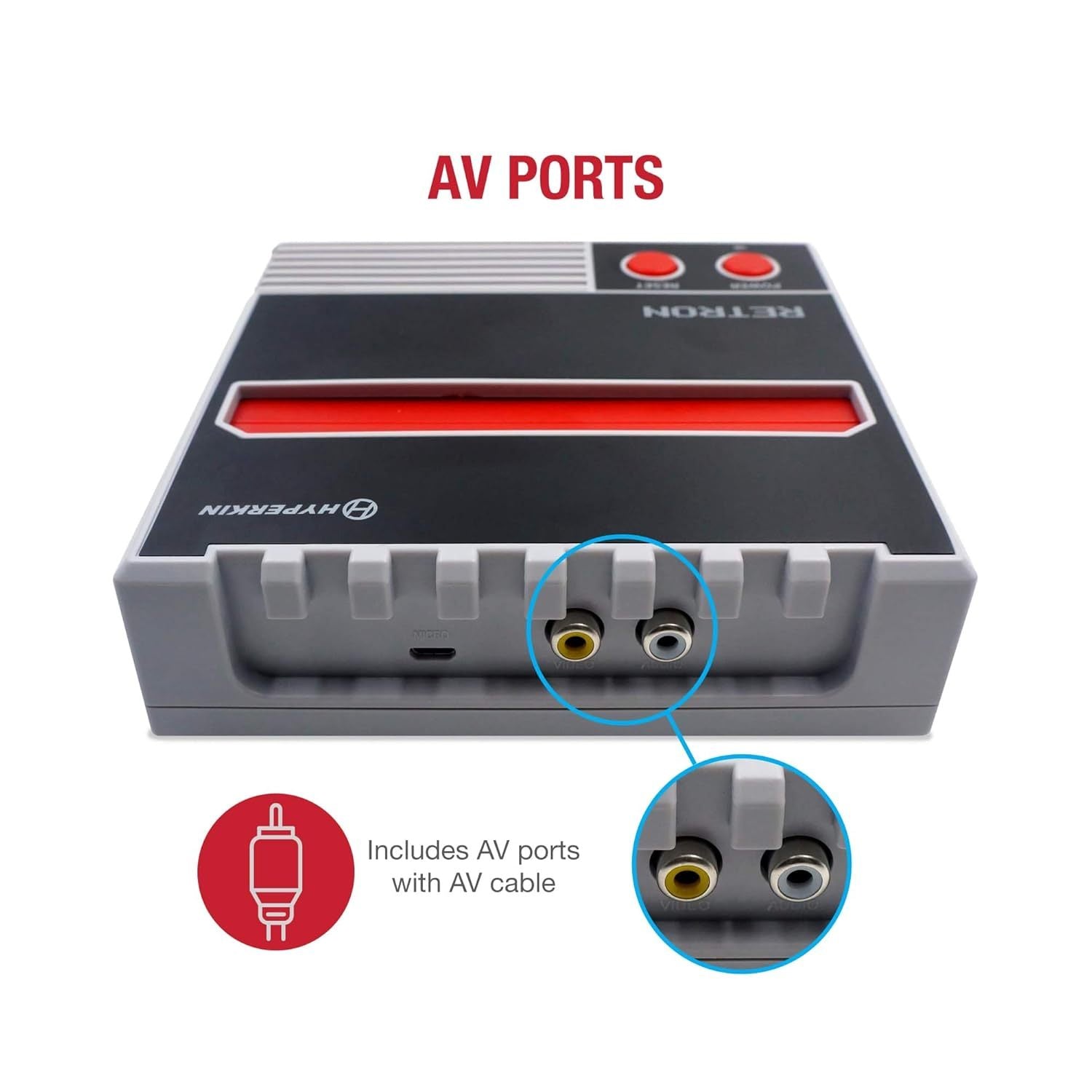 Hyperkin RetroN 1 AV Gaming Console for NES - Gray