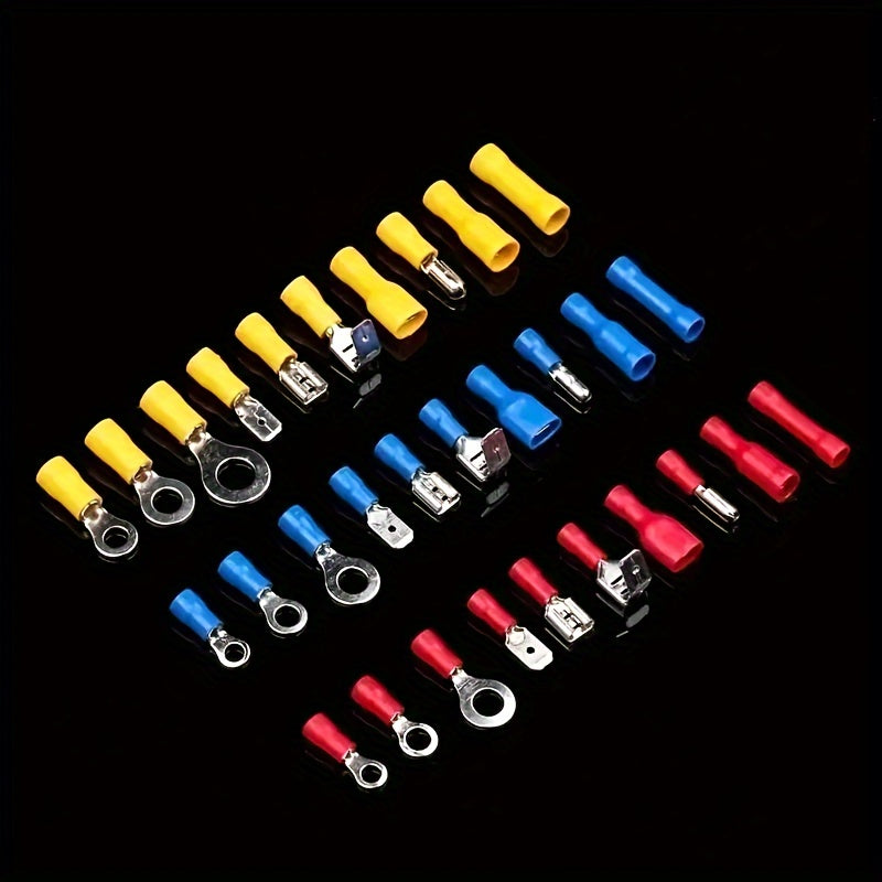 [Wire Terminals Kit] 480pcs Cold Crimped Wire Terminals Kit | Various Insulated Cable Connectors, Wire Crimped Docking & Automotive Accessories Combination Box