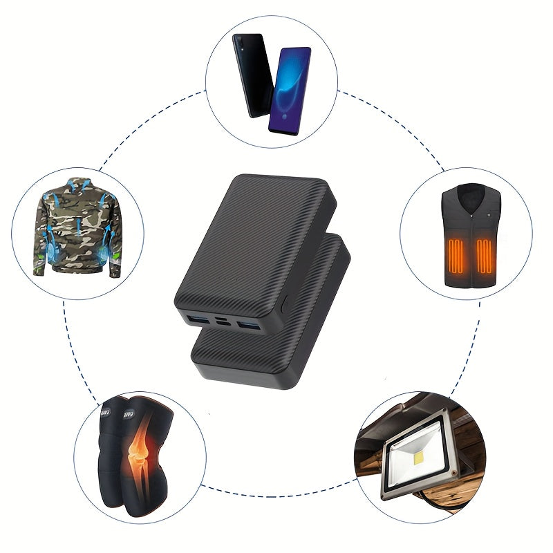 [Portable Fast Charging] 20000Mah Power Bank Portable Charger 5V 3A Fast Charging Battery For Heating Vest Jacket Scarf Socks Gloves