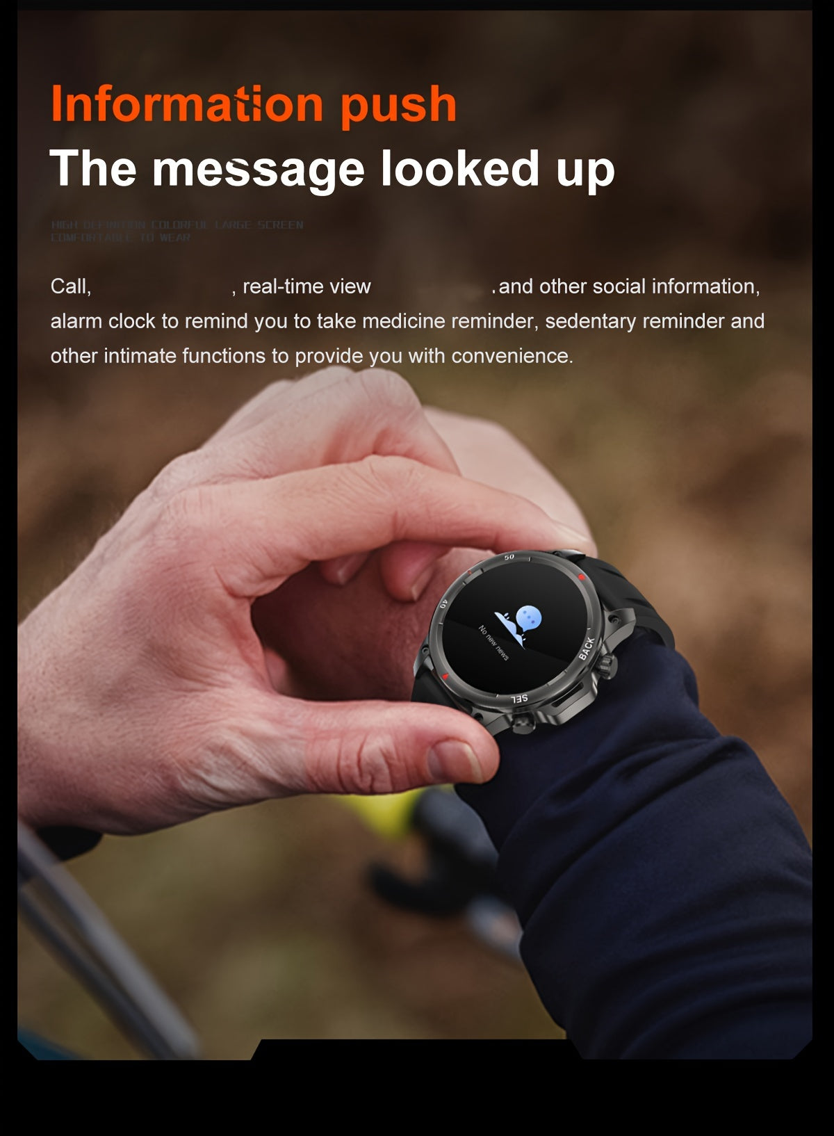 2024 New GPS Motion Trajectory Smart Watch for Men LED Lighting 360*360 HD Screen AI Voice Wireless Call NFC Smartwatch, Compass Sport Fitness Tracker Watches Outdoor Sports Smart Watch for Men Father's Day Gift