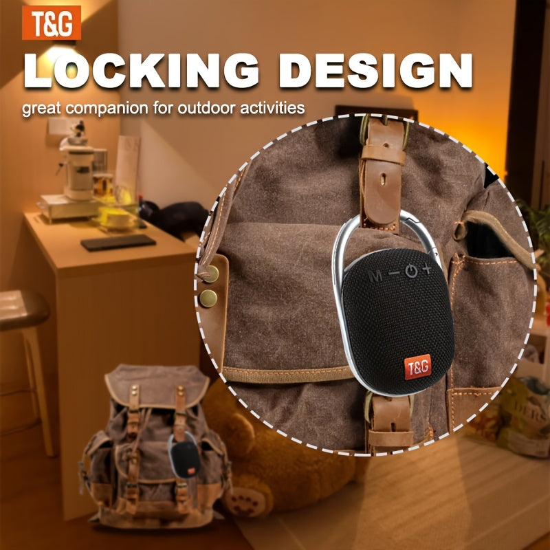 TG321 Wireless Speaker Portable Mini Speaker, Large Audio, LED Lights, Portable Audio, Outdoor Speaker, Integrated Latch, Home, Outdoor, And Travel Speakers, Support, Micro SD/TF Card, Lively And Cheerful Atmosphere, Camping, Halloween, Thanksgiving