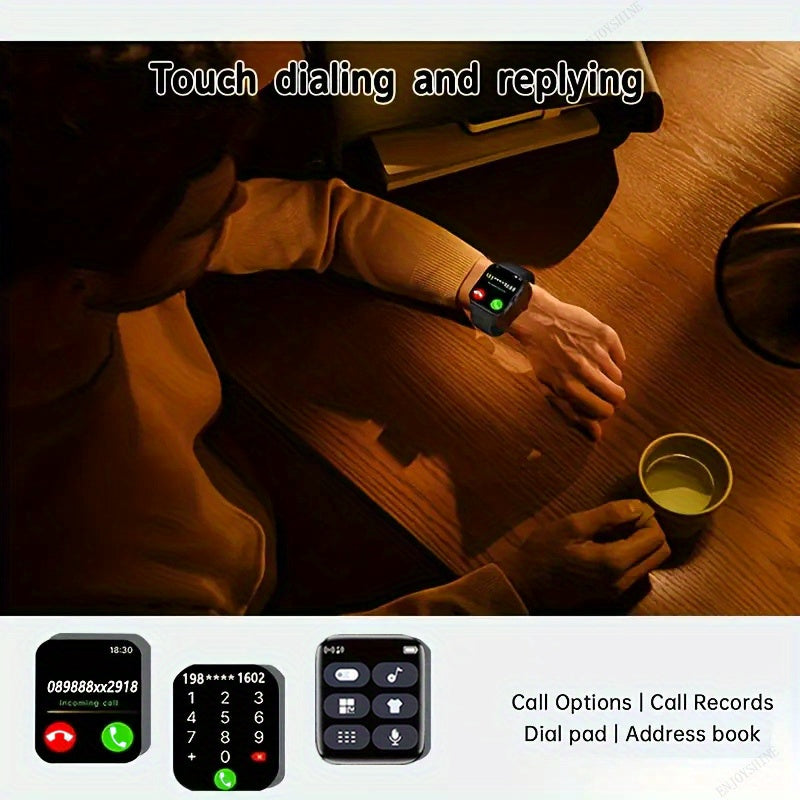 New Large Screen Smartwatch, 1.83-inch Full Touch Screen, Suitable For Android/iPhone, High-definition Calling And Answering, Music Player, Multiple Sports Modes, Sports Watch For Outdoor Activities, Daily Wear, Multiple Interface Choices