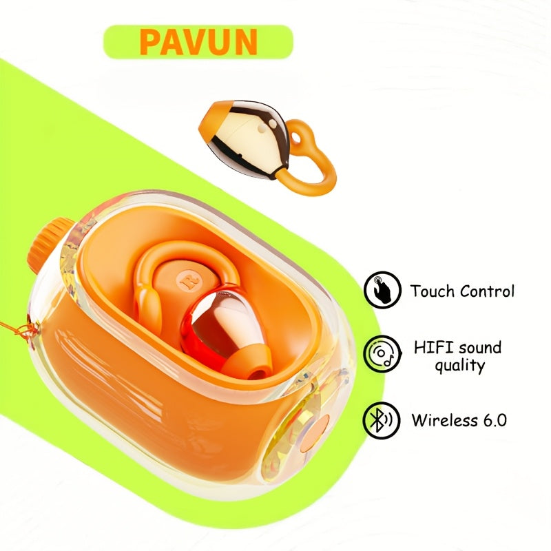 2026 Latest True Wireless Wireless Earbuds, Clip-On Stereo OWS 6.0 TWS Sports Headphones with Mic, 40H Playtime, Noise Cancelling, Suitable for Small Ears & Glasses Wearers, Sports & Fitness, Sports Headphones, Workout Earbuds, Modern Earbuds