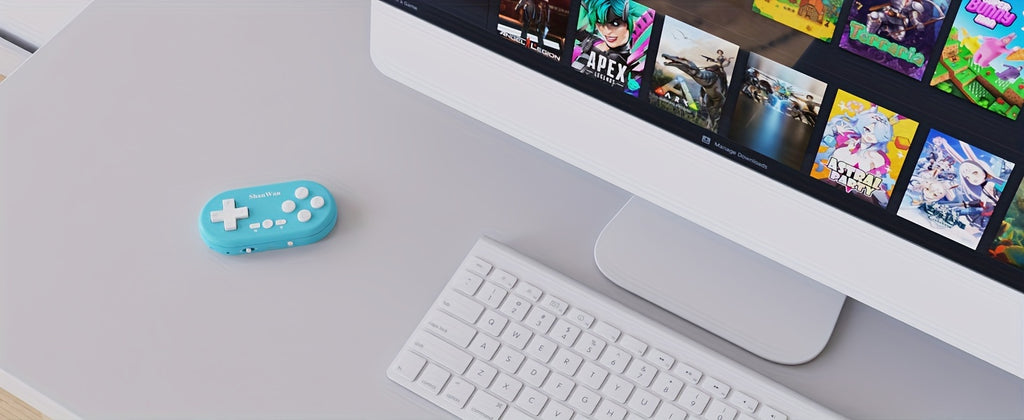 ShanWan Mini Controller Keychain, Compatible with All Mobile Operating Systems. Features Wake Function, Gyroscope Axis, Turbo, and Dual Vibration