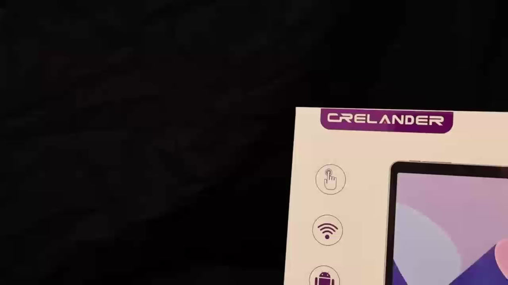 CRELANDER 2025 NEW Android Tablet with a 10. 1 Inch IPS Touch Screen, 2-In-1 Design Including a Protective Case, Optional Keyboard, Mouse, And Stylus. It Features 12GB RAM (4GB + 8GB Expandable) And 128GB Storage, Supporting a 1TB TF Card