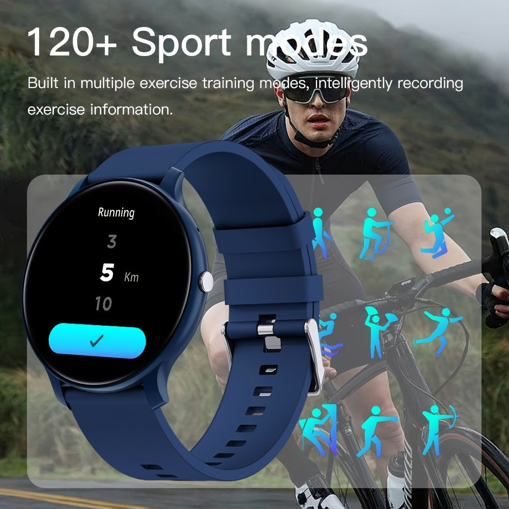 GWENLAND Smart Watch Compatible for with SIM-Free Wireless Calling, Music Control, IP68 Fitness Tracker Smartwatch, Step Counter/Pedometer, Distance Meter, 100+ Sport Modes, Rechargeable Battery, Compatible for Smartphone