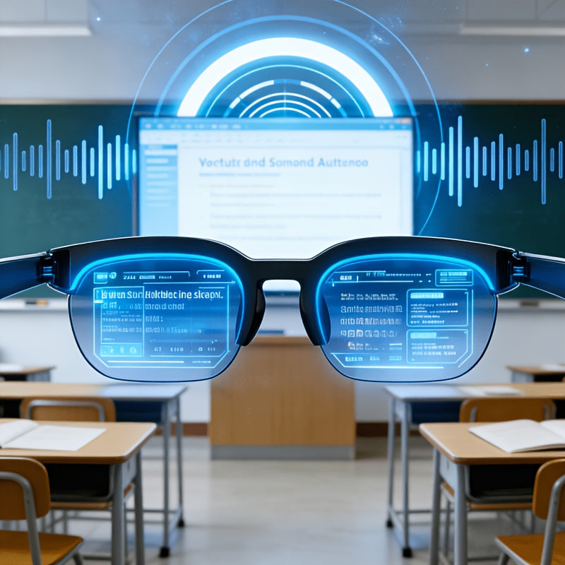 New AI Smart Glasses Compatible for Language Translation, Wireless Wireless/-Friendly Audio Glasses with Hands-Free Calling & Music, Rechargeable Suitable for Driving, Travel, Gifts for /, Multifunctional Smart Eyewear