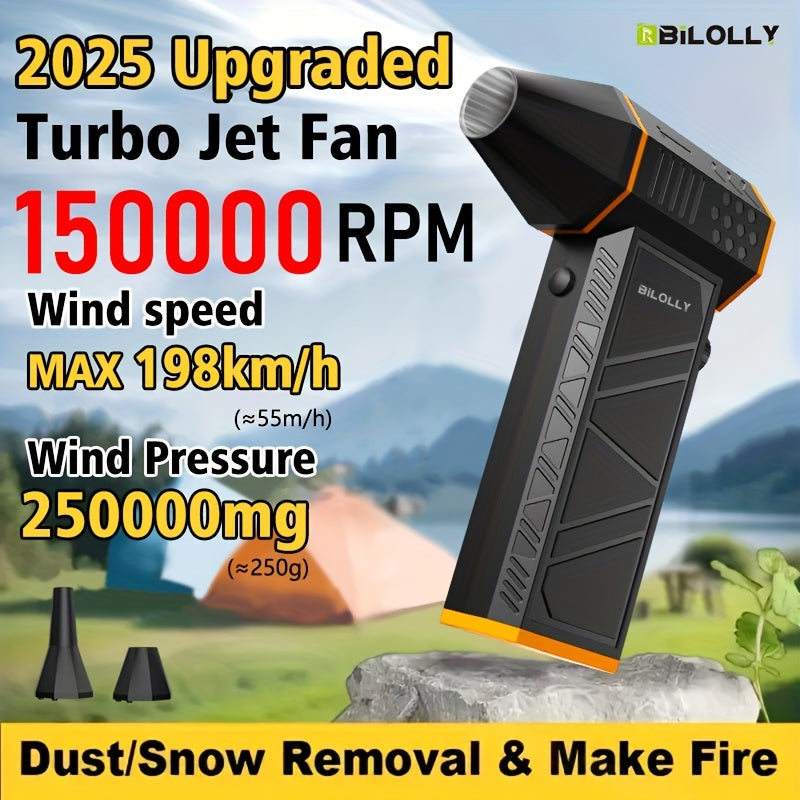 Compressed Air Duster - Mini Turbine Fan, 150000Rpm Cordless Electric Air Duster, Violent Fan for Keyboard Computer Cleaning, No Cans Required, Jet Dry Blower for Home And Car