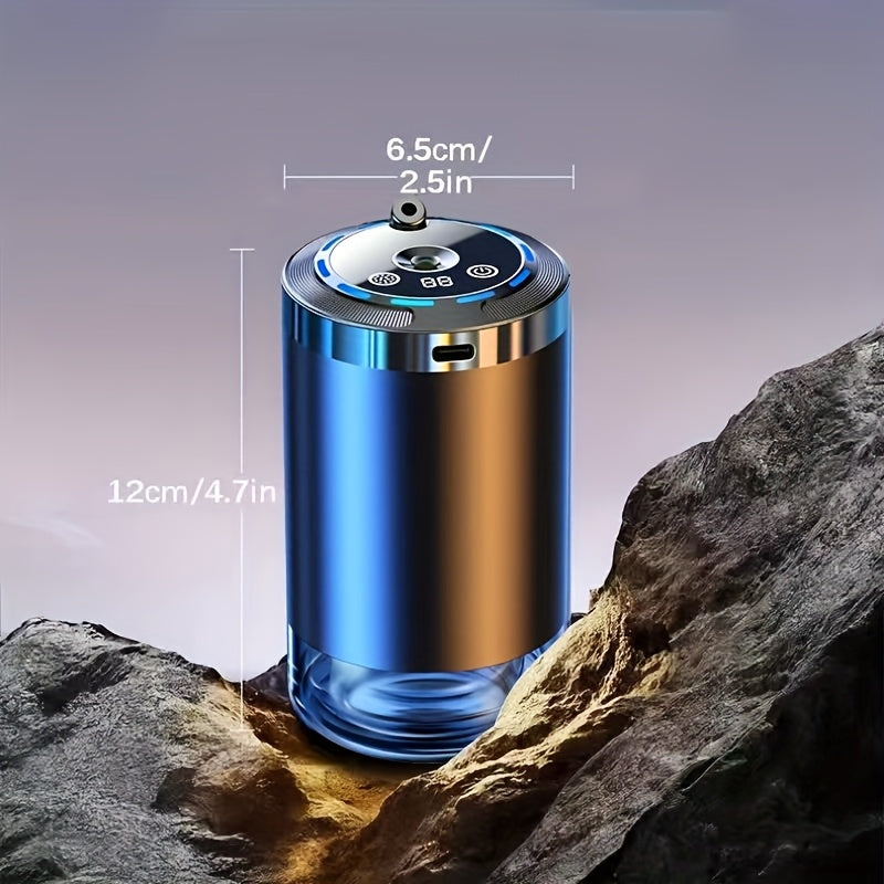[Car Aroma Diffuser] Smart Car Aroma Diffuser - Comes With 1/3 Bottles Of 50ml Ocean-Scented Essential Oils, Car Air Freshener, Car Aroma Diffuser, Humidifier, Starry Sky Projection, And Ambient Light. Essential Oil Diffuser, The Essential Oil Diffuser Fe