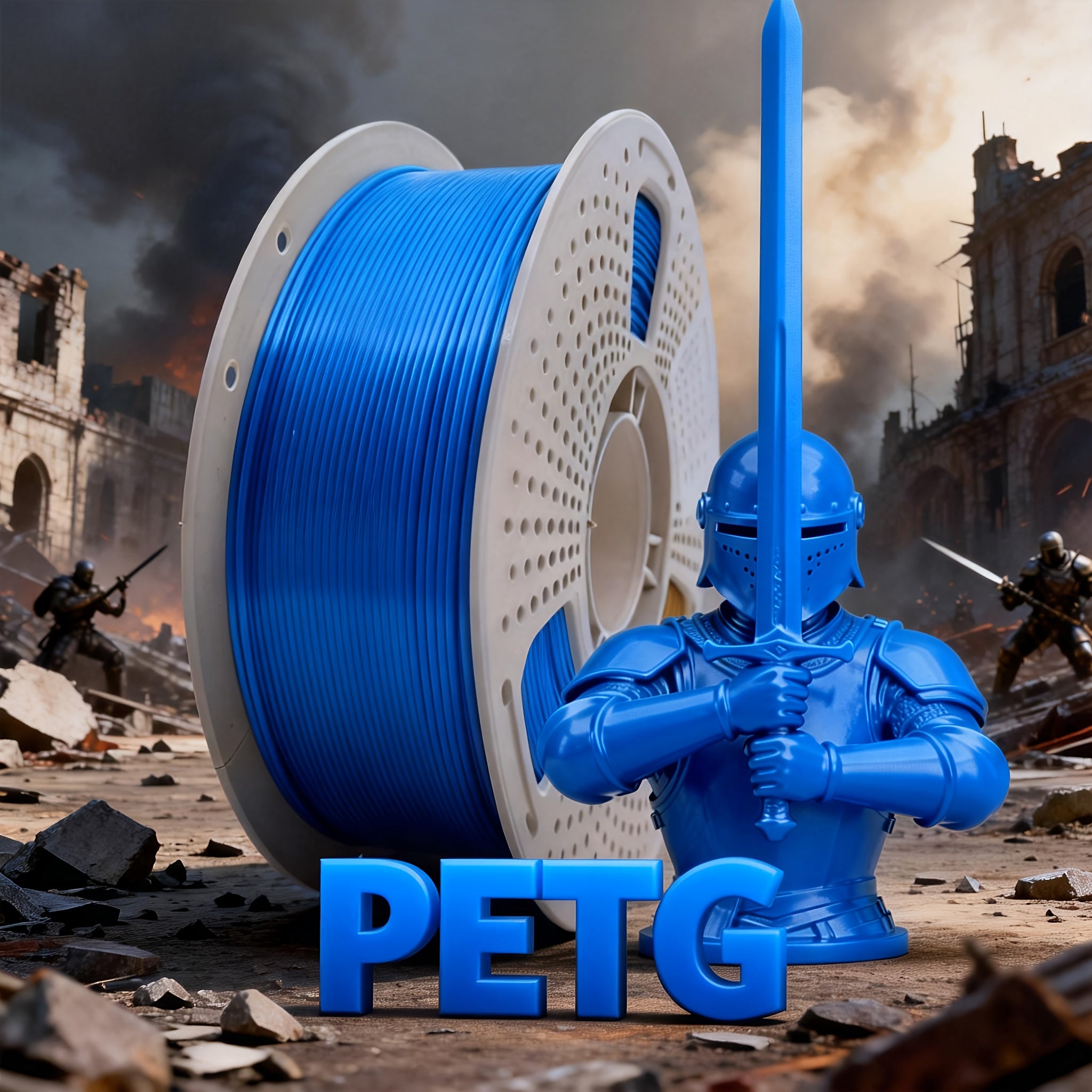 1000g3D Printer PETG Filament 1.75mm, 1kg (2.2 Pounds), Suitable for Most FDM 3D Printers, High-toughness 3D Printer Consumables, Dimensional Accuracy +/- 0.03mm, Vacuum-packed, Smooth Printing, Suitable for Hobbyists And Beginners