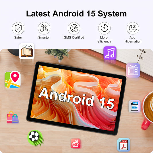11/10.1 Inch Tablet Android 16/14, 128GB/Android16, Tablet PC with Type-C Cable And Power Adapter, (4+4)GB RAM+128GB ROM/ (4+4)GB RAM+64GB ROM, Dual 8MP+5MP Camera, Octa-Core, 7000mAh, 1280x800 IPS Display, Cheap Tablets, Support Split Screen