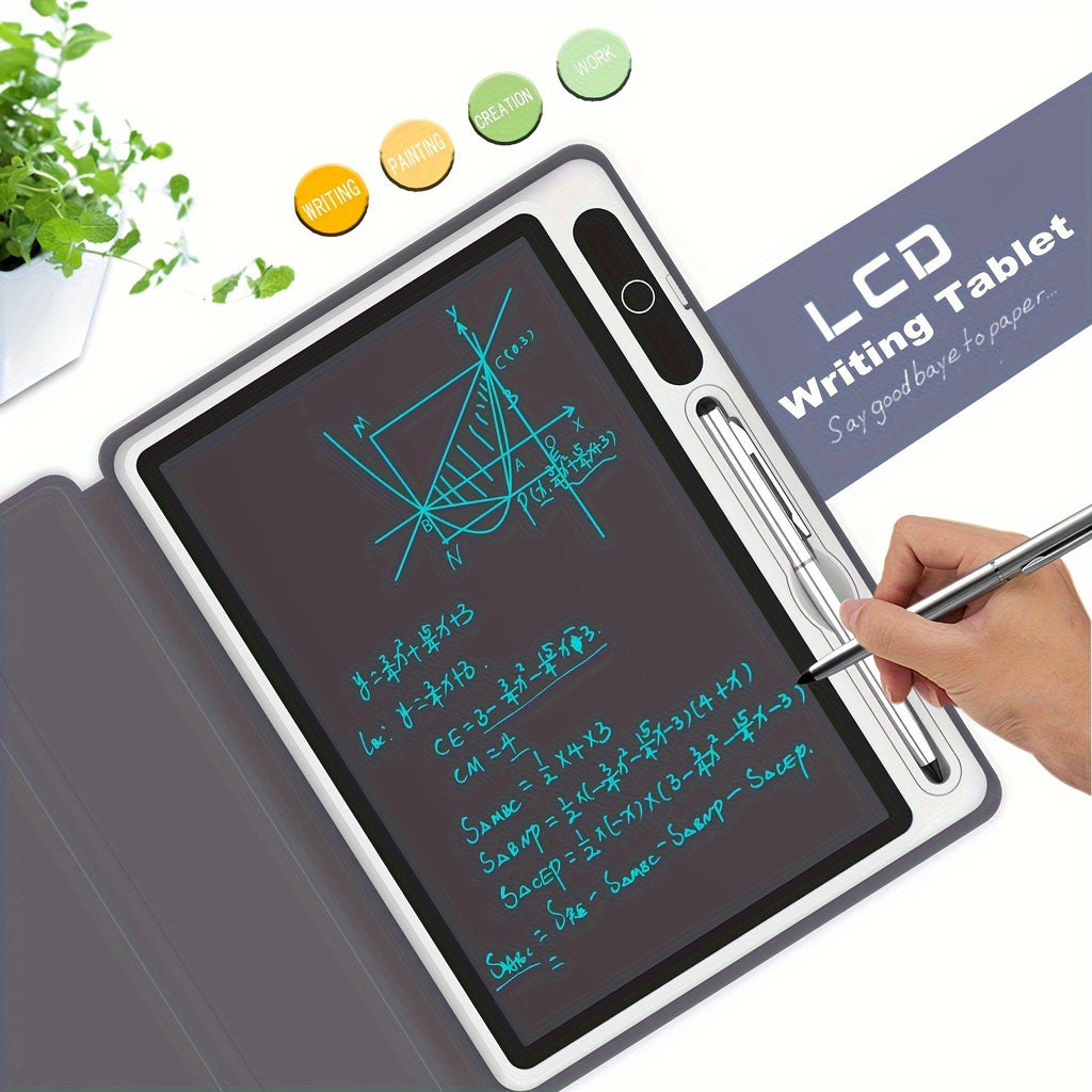10.1 Inch Large Screen LCD Notebook - Digital Handwriting Pad With Protective Case, Electronic Drawing Board For School, Office, And Creative Doodling - Portable, Stylus-Friendly