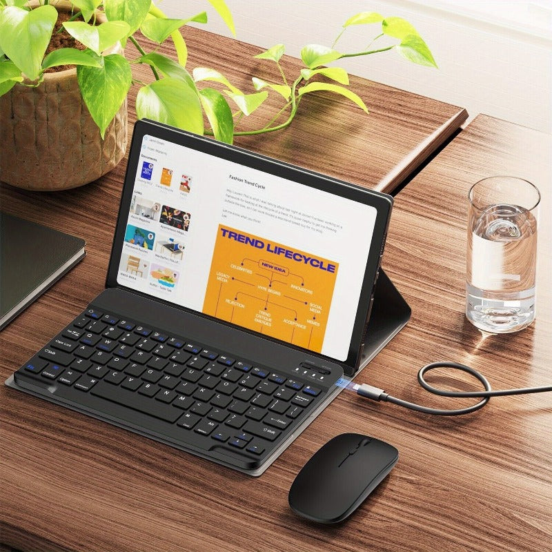 Get The Ultimate Gaming Experience with This Wireless Keyboard and Mouse Mouse Pad Combo /Wireless Keyboard and Mouse with Cleaning Cloth Combo