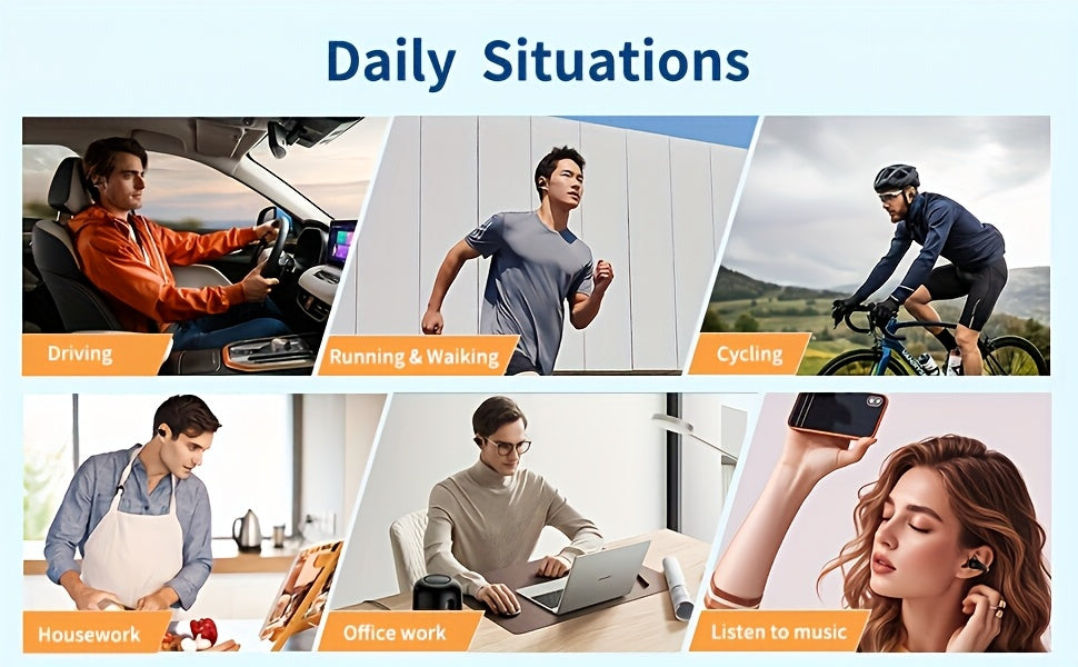 Truly Open Wireless Earphones (Wireless 5.4 TWS), Experience 360° Ambient Awareness & All-day Comfort, Secure Open-ear Fit For Sports/fitness, Advanced ENC Delivers Crystal-clear Calls, Intuitive Touch Control