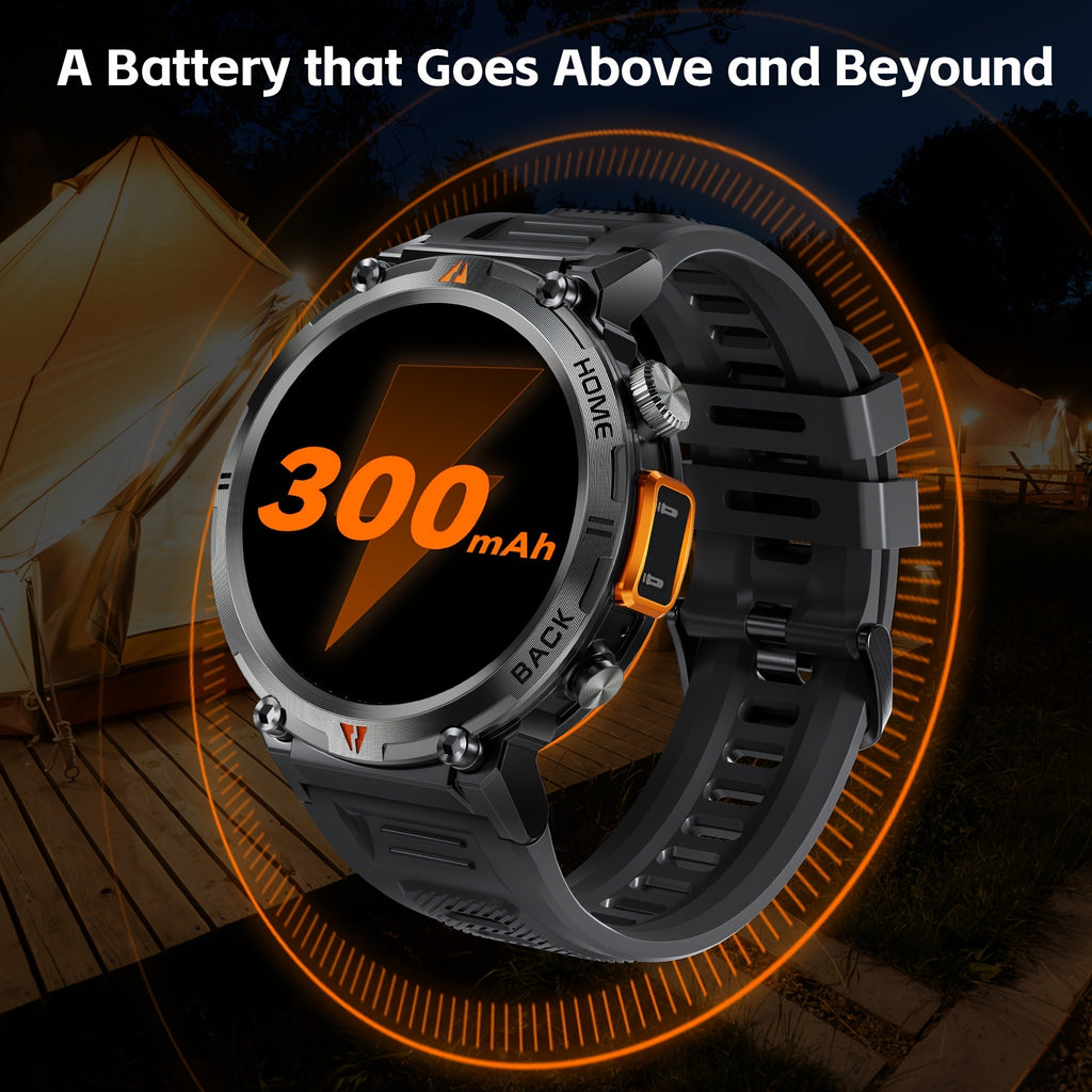 Smart Watch for Men, Wireless Answer Make Calls, Message Notification, HD Touch Smartwatch, Step Counter Sports Smart Watch, Compatible with iPhone and Android Phones