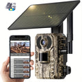 4G LTE Cellular Tracking Camera with 4K Live Viewing, Third-Generation Cellular Tracking Camera Featuring Real-Time Viewing, Solar-Powered Game Camera, Remote Phone Access And Playback, Motion Activation with a 0.2-Second Trigger Time, Night Vision
