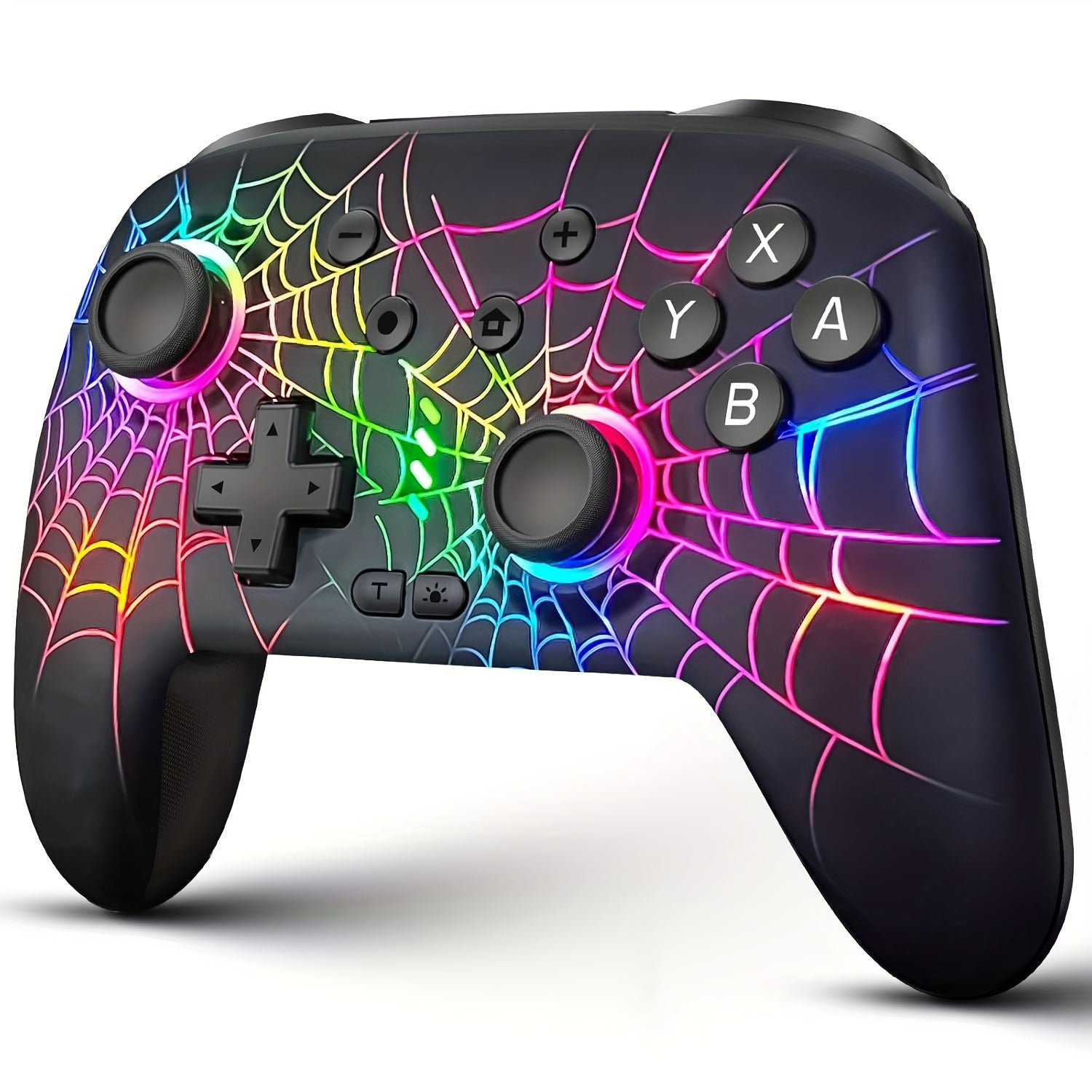 Wireless Controller for Switch/Lite/OLED, Cool RGB Wired PC Game Joysticks, Wireless IOS/Android Remote with LED Light, Programmable Switch Accessories, Christmas Gift