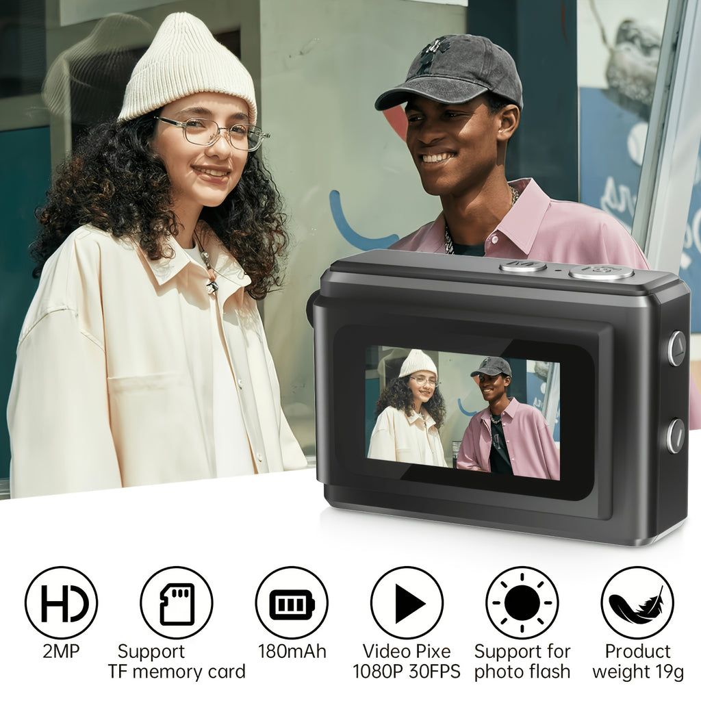 Small Keychain Mini Digital Camera, 16X Zoom Autofocus Shock-proof Point And Shoot Camera With 2.8-inch Screen, Perfect For Travel Vlog, Ideal Birthday Gift For Adults, Friends & Beginners