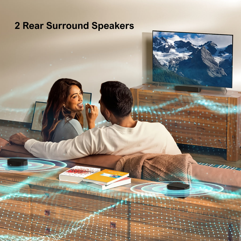 [Home Theater] ULTIMEA 5.1 Surround Sound Bar With Subwoofer, 300W/320W/350W Home Theater System, Adjustable Bass