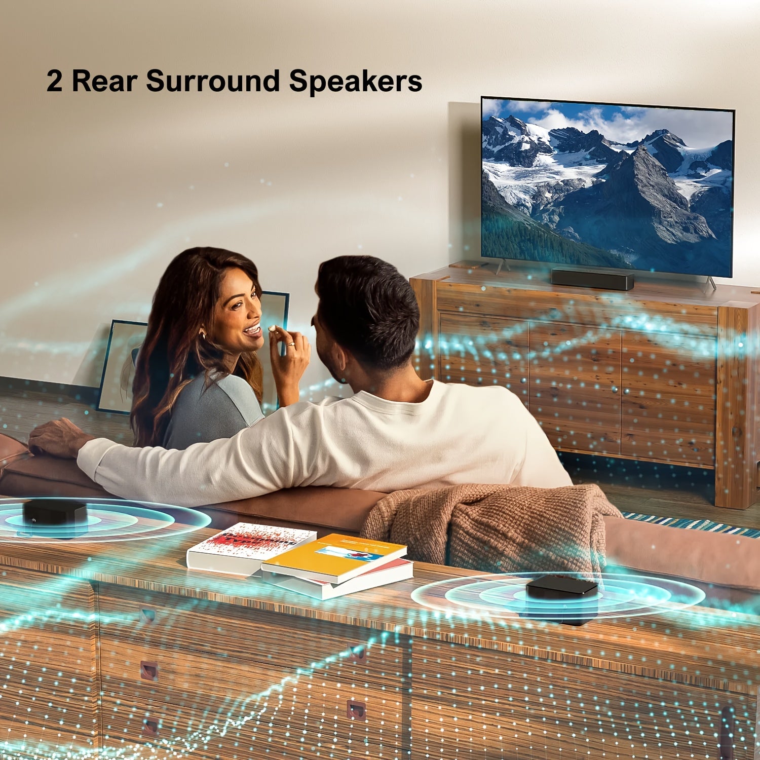 [Home Theater] ULTIMEA 5.1 Surround Sound Bar With Subwoofer, 300W/320W/350W Home Theater System, Adjustable Bass