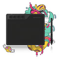 Drawing Tablet GAOMON M10K Professional Large Graphics Tablet with 8192 Levels Battery-Free Stylus, 10 Hot Keys for Digital Art, Design, Photo-Editing, Work with Mac, Windows PC 10x6.25 Inches