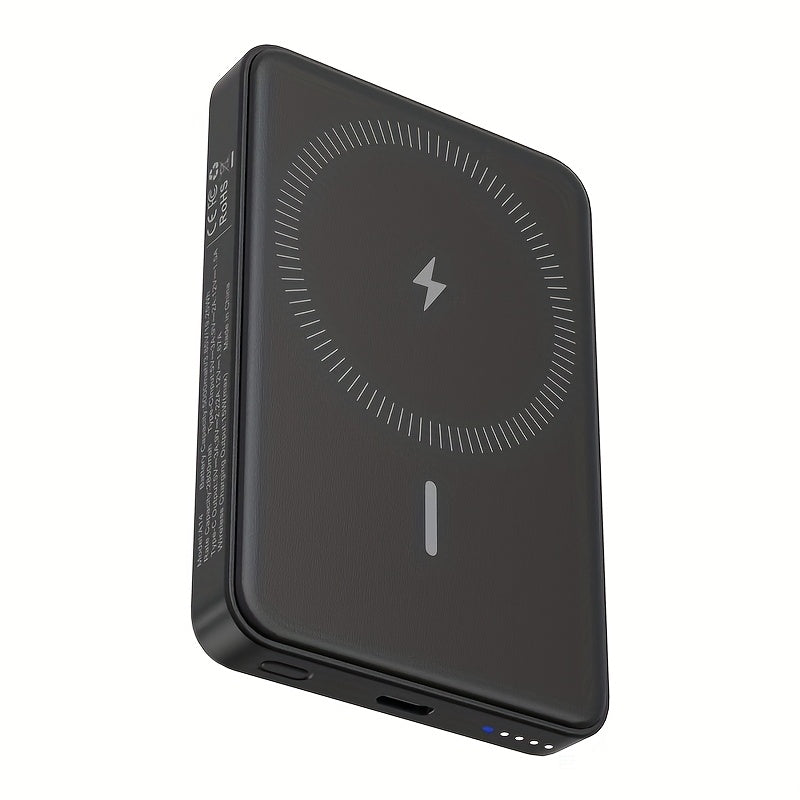 Slim 5000Mah Wireless Power Bank Featuring Magnetic Charging, Capable of 15W Fast Charging for Iphone 16/15/14/13/12 Models, Ideal for Travel, Business Journeys, And Emergency Situations