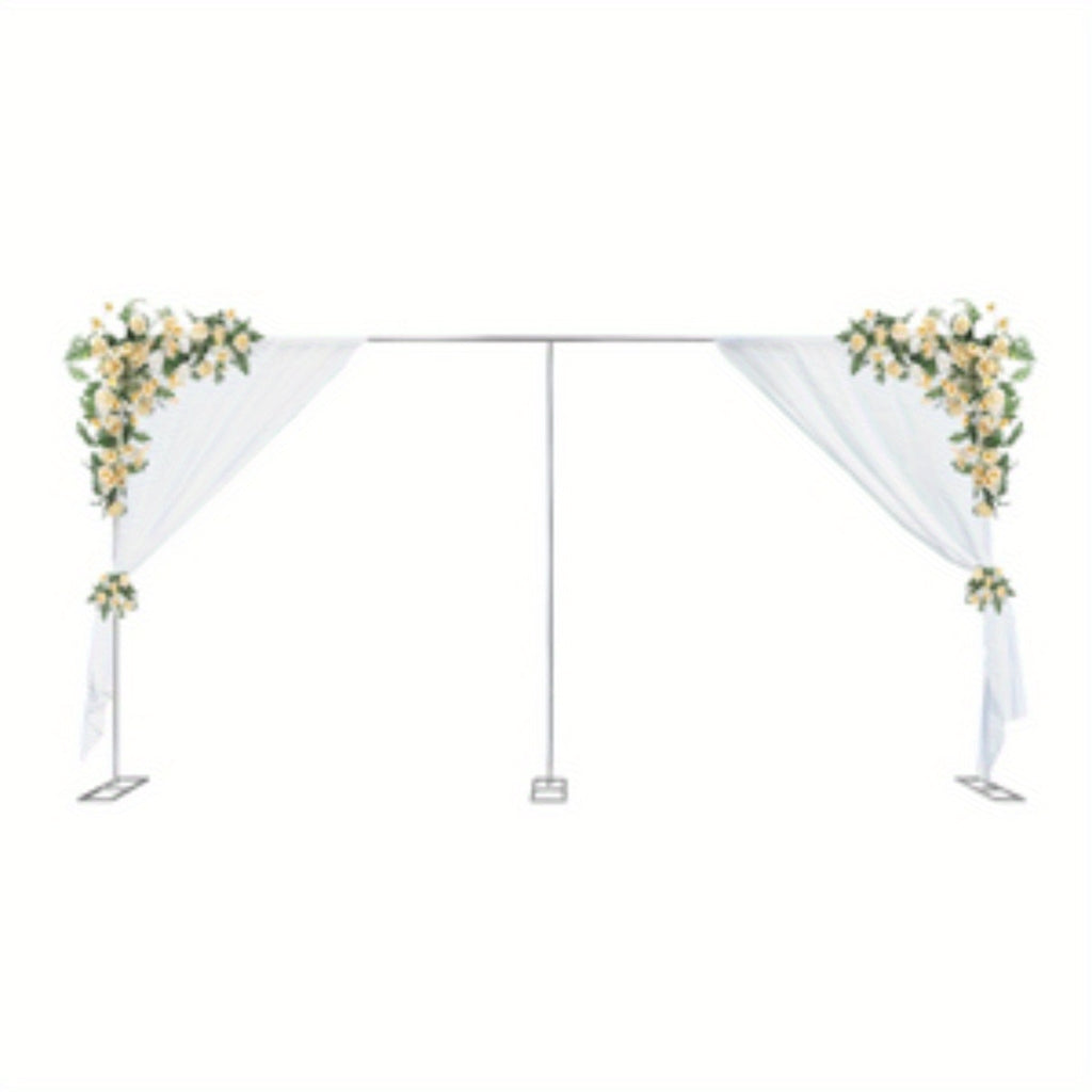 20Ft X 10Ft Backdrop Stand Pipe Kit Heavy Duty Wedding Backdrop Stand Drape Kit Curtain Frame with Weighted Stainless Bases for Backdrop Frame Wedding Backdrop Ceremony Backdrop