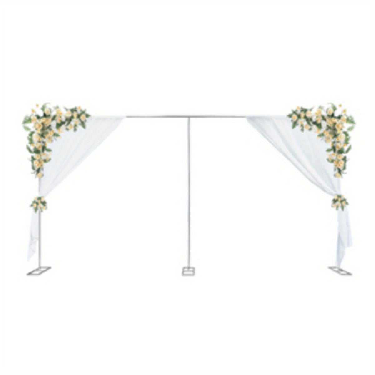 20Ft X 10Ft Backdrop Stand Pipe Kit Heavy Duty Wedding Backdrop Stand Drape Kit Curtain Frame with Weighted Stainless Bases for Backdrop Frame Wedding Backdrop Ceremony Backdrop