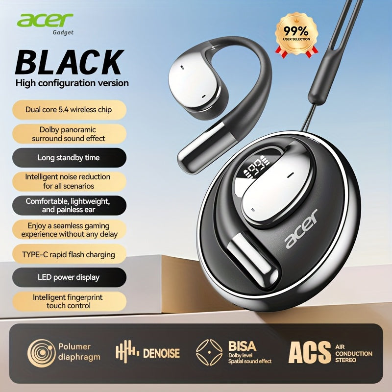 [Acer Preferred] TWS Wireless Headphones: Noise-Cancelling for Calls, Sports, And Running, In-Ear Design, Lightweight, Touch Control, Long Battery Life, Valentine'S Gift Recommendation, Compatible with Mobile Phones, Tablets