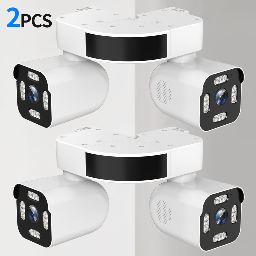 Dual Lens PTZ Security Camera Outdoor Wireless with 360° Pan-Tilt-Zoom, 5.0MP Motion Sensor, Two-Way Audio & Siren Alarm, Night Vision, WiFi Suitable for Home Security System, /Outdoor Surveillance Camera with App