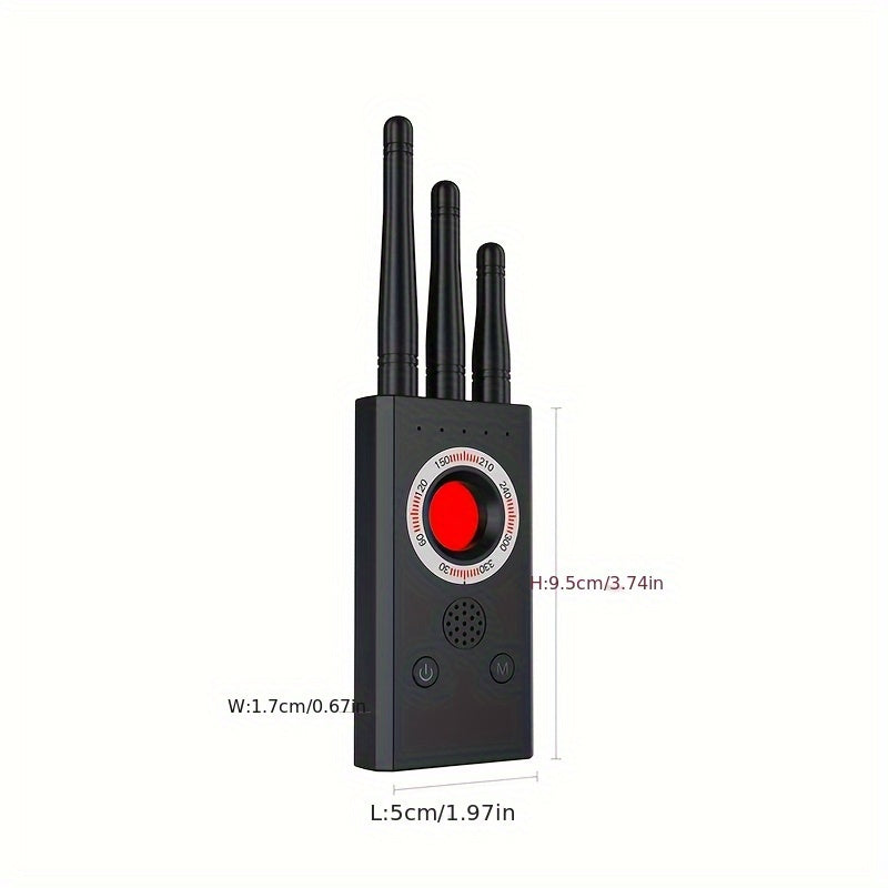 Rechargeable Portable Privacy Scanner - Accurately Detects Hidden Cameras, Wireless Infrared Cameras And USB Charging Bugs for Advanced Security And Privacy - No Wireless Signal Transmission for Extra Peace Of Mind