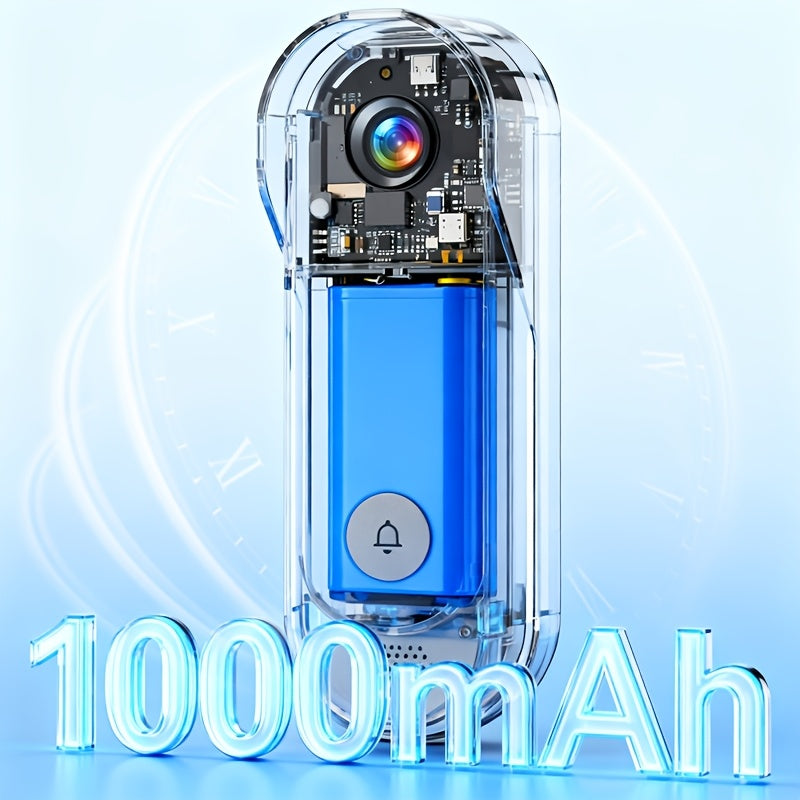 1 Set Smart Wireless Video Doorbell, No WIFI, 4.3"Display Screen, SD Monitor, Waterproof, Two-Way Audio, 2.4G Wireless Connection, 120° Angle, No APP, Highquality Lens Doorbell Camera, Rechargeable Battery
