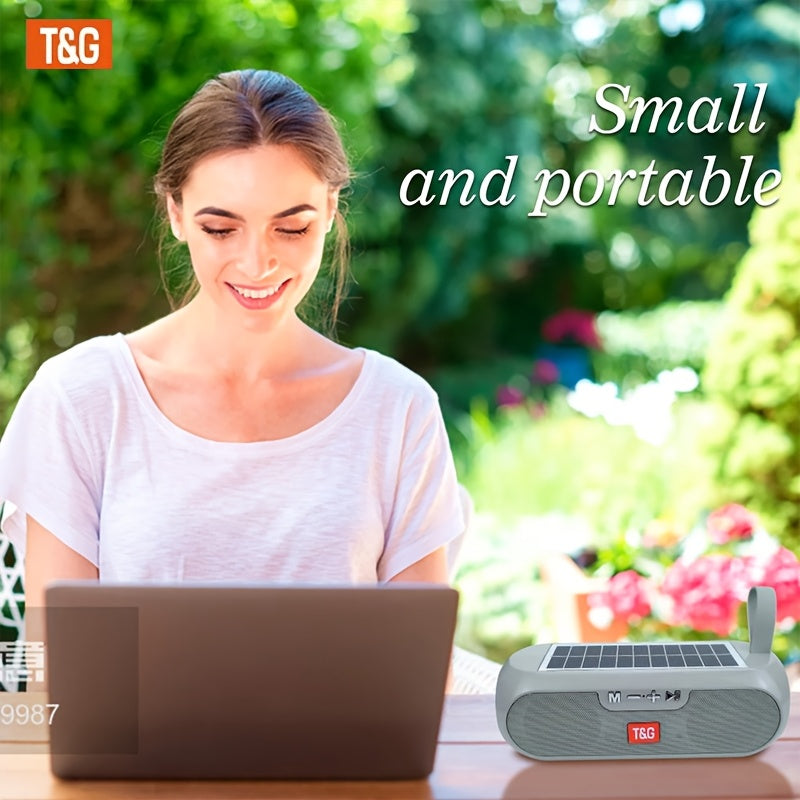 TG182 Solar Speaker Is a Wireless Outdoor Speaker That Connects to Mobile Phones, Tablets, Computers, And Tvs. It Features a 10W USB Portable Design, Supports TF Cards, FM Radio, And Has an Auxiliary Input