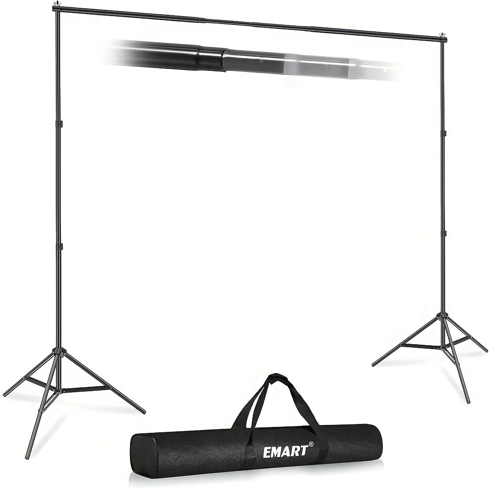 Adjustable 10X7 Ft Backdrop Stand for Photography, Complete with a Carrying Bag, Suitable for Events, Photo Sessions, Projector Displays, Weddings, Decorations, And Balloons