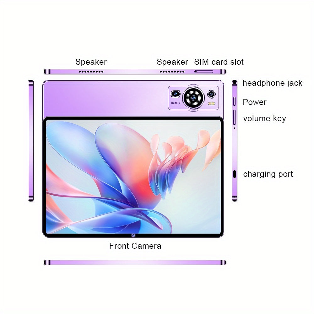UXD A5 Android 15 Tablet 10.1-inch IPS Display, 12GB RAM, 256GB ROM, 1TB ROM Expansion Support, Supports 4G LTE/ WiFi, Octa-core Processor, 6000mAh Battery, Complete With Keyboard, Mouse, Stylus, Protective Case And Full Suite Of Accessories