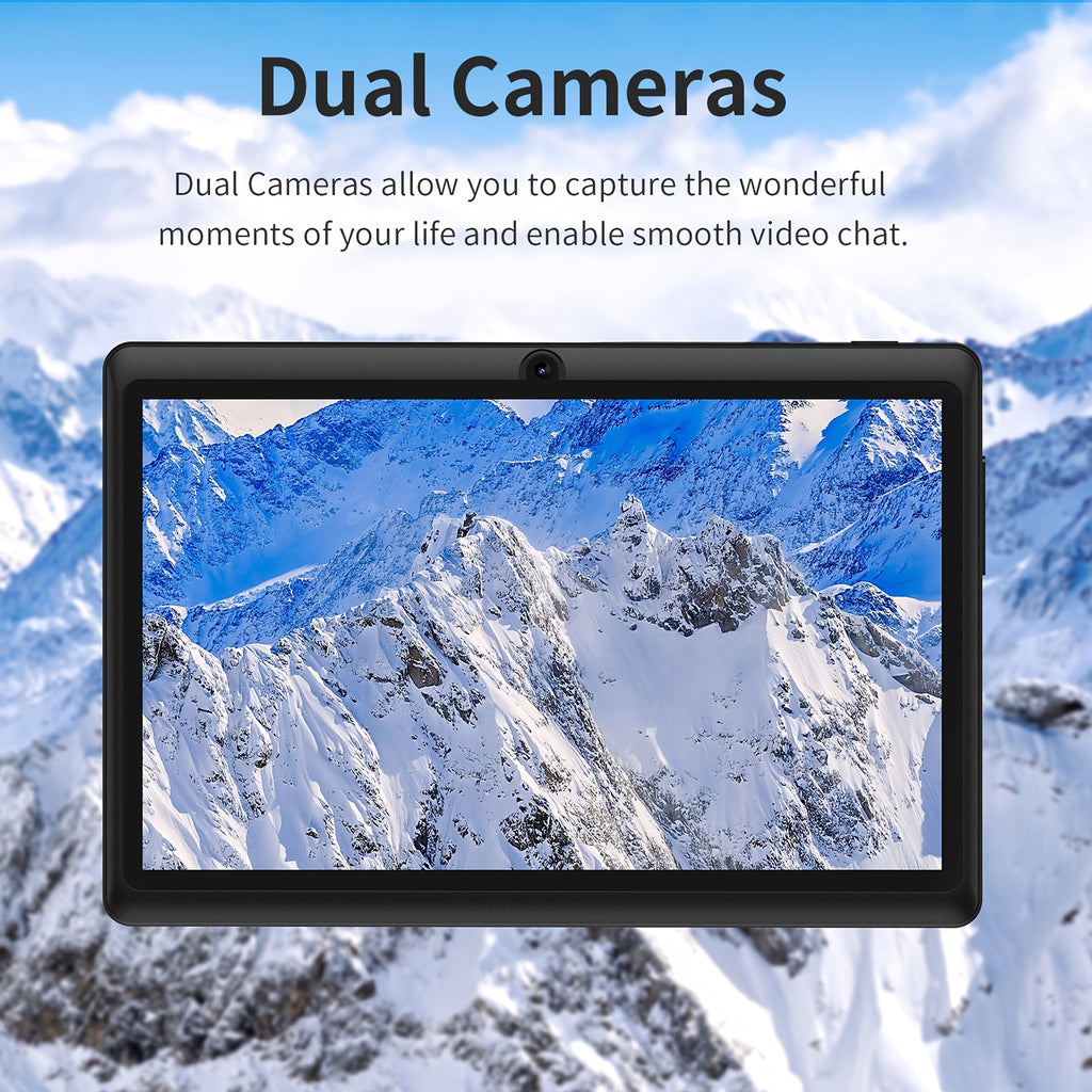 7-Inch Android 13, 4GB RAM (2G+2G Memory Expansion), 32GB ROM, Protective Case, Supports 1TB Storage Capacity, 3500Mah Battery, HD 1024*600 Ips Screen, Dual Camera, Classic Style Wifi Tablet PC, Tablet, Pad, Tablet, Pad