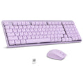 LeadsaiL FA98 Wireless Mechanical Keyboard And Mouse, 2.4Ghz Cordless Mechanical Keyboard And Silent Mouse, Low-Profile Red Switch, 98-Key Compact Slim 96% Keyboard for Windows/MacOS PC Laptop