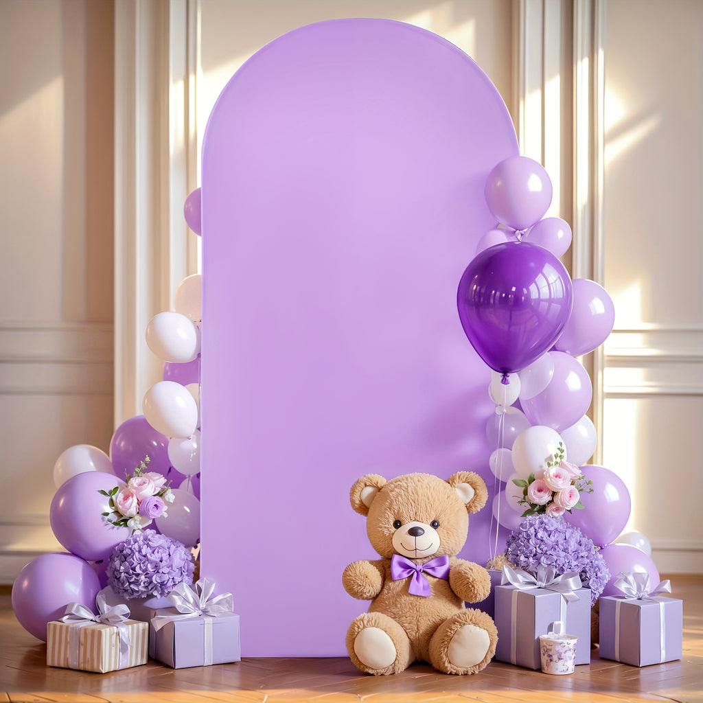 6ft Wedding Arch Cover Polyester Fitted Wedding Arch Stand Covers Round Top Backdrop Cover for Birthday Party Ceremony Banquet Decoration, Suitable for Wedding Ceremonies, Gender Reveals, Birthday Parties.
