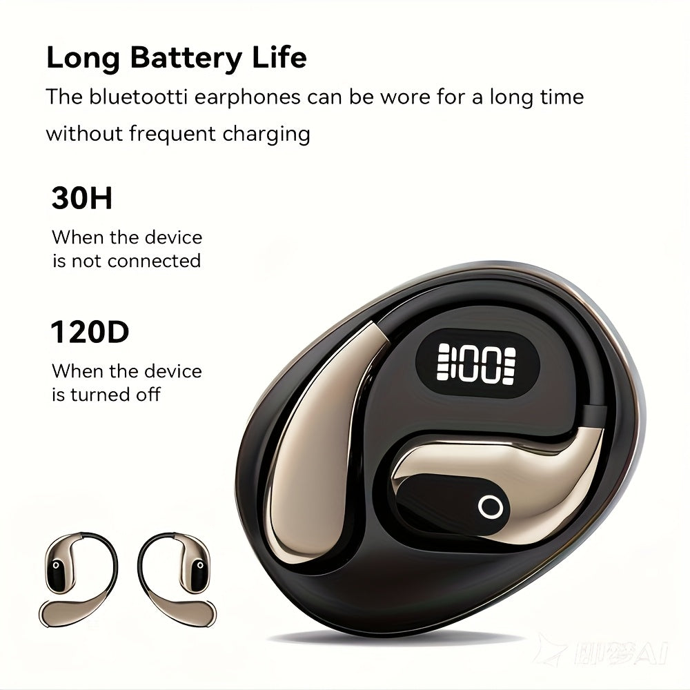 144-Language AI Translator Earbuds - 0.3s Real-Time Voice Translation, Noise Cancelling Mic & 40H Battery for Travel/Business, No Delay!Includes Headphone Storage Pouch